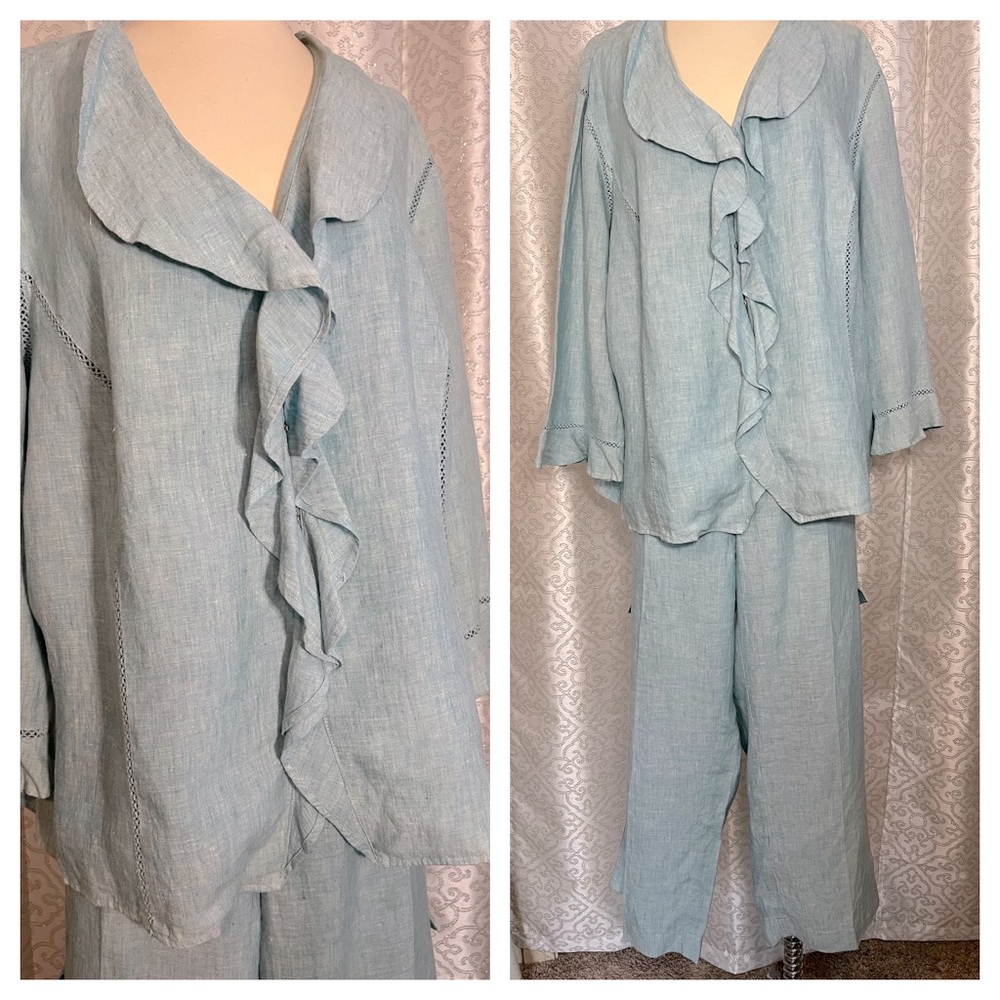 db Life linen Capri pant set